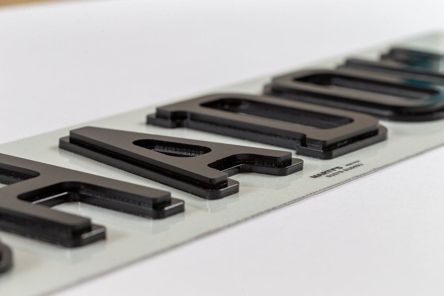 Set Of Shadow Number Plates