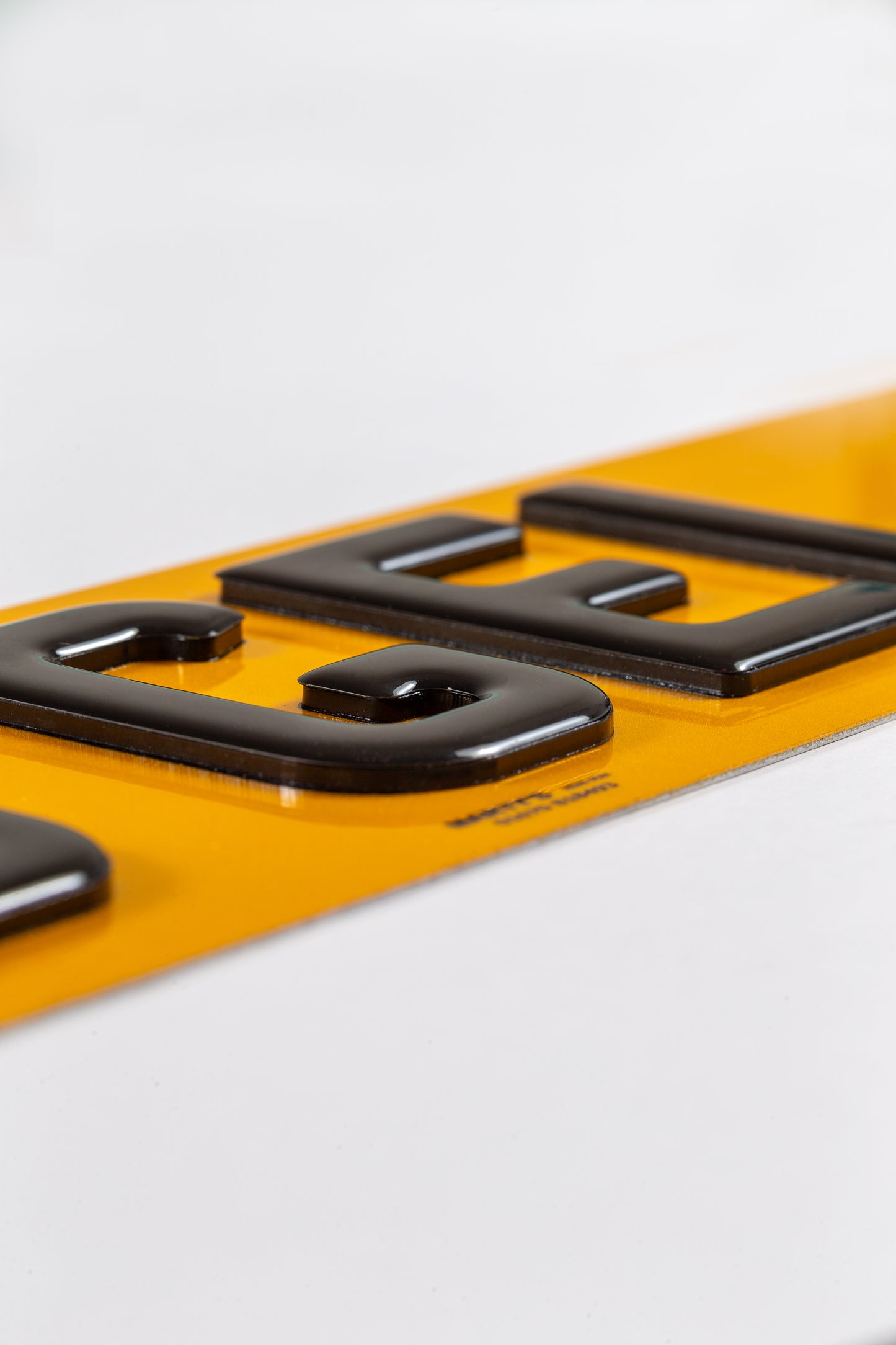 Set Of 5D Gel Number plates