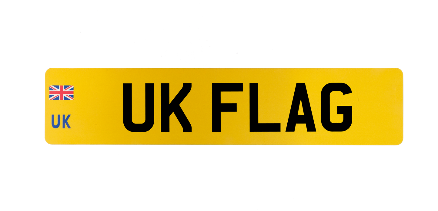UK Rear Standard Number Plate
