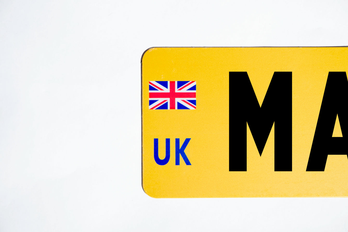 UK Rear Standard Number Plate