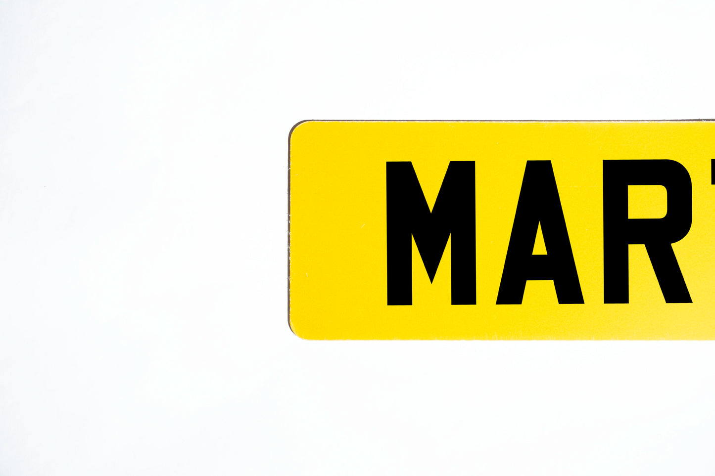 Rear Standard Number Plate