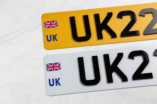 Set Of 4D UK Number plates