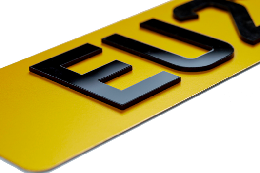 Set Of 4D Number plates