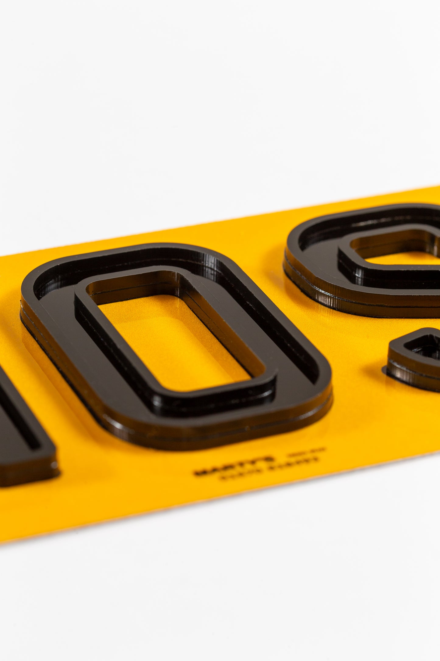 Set Of Ghost Number Plates