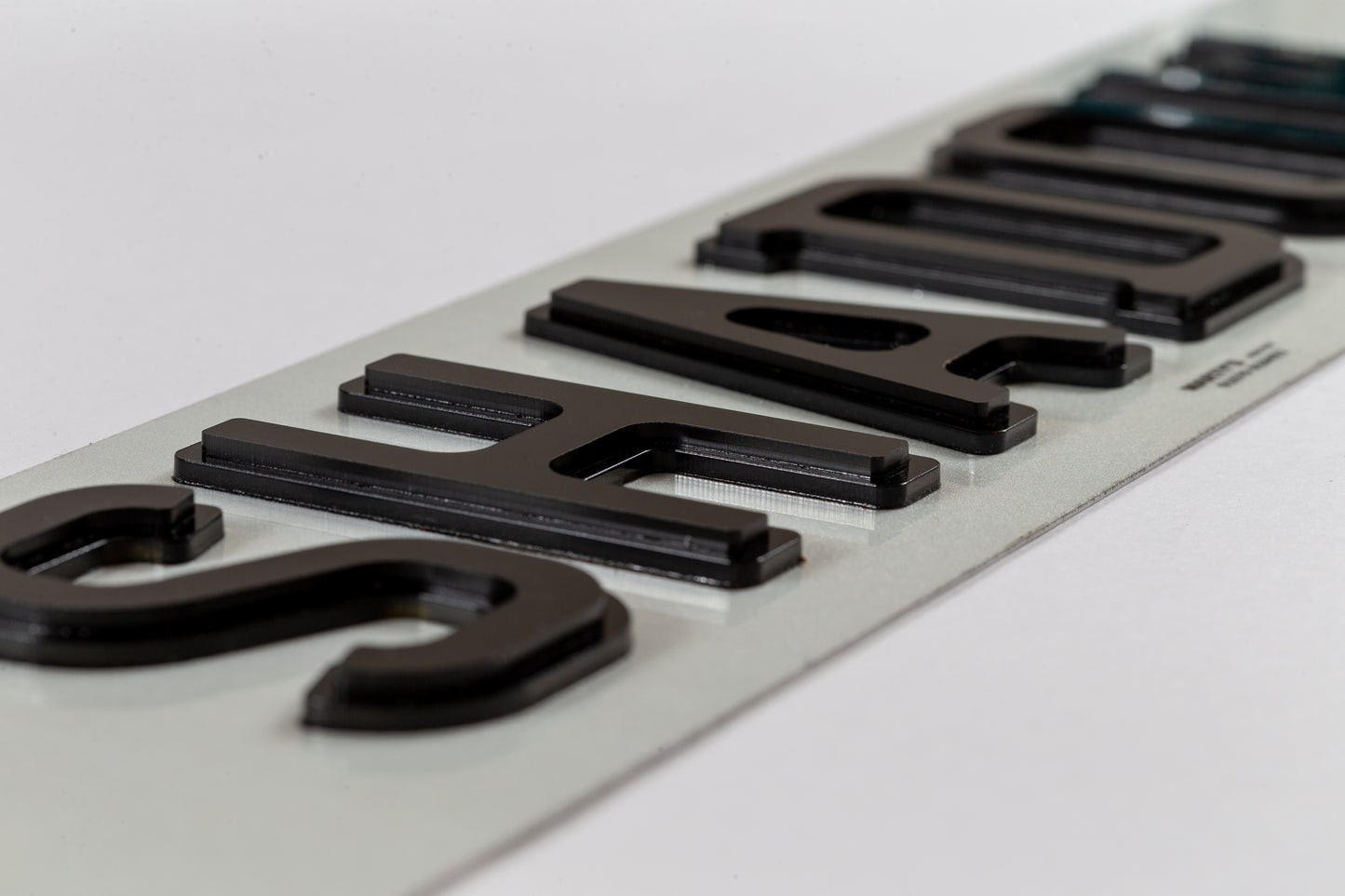 Set Of Shadow Number Plates