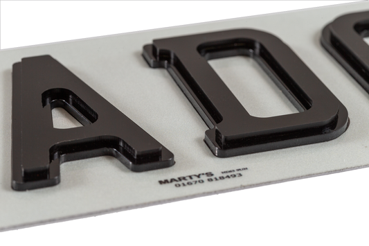 Set Of Shadow Number Plates