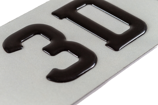 Set Of 3D Gel Number plates