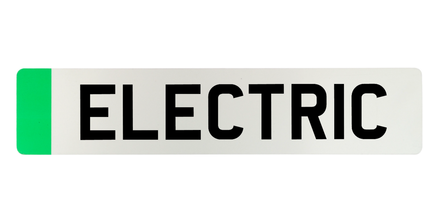 EV Green Front Standard Number Plate