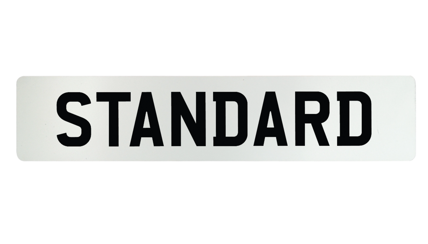Front Standard Number Plate
