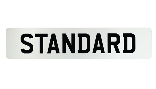 Front Standard Number Plate