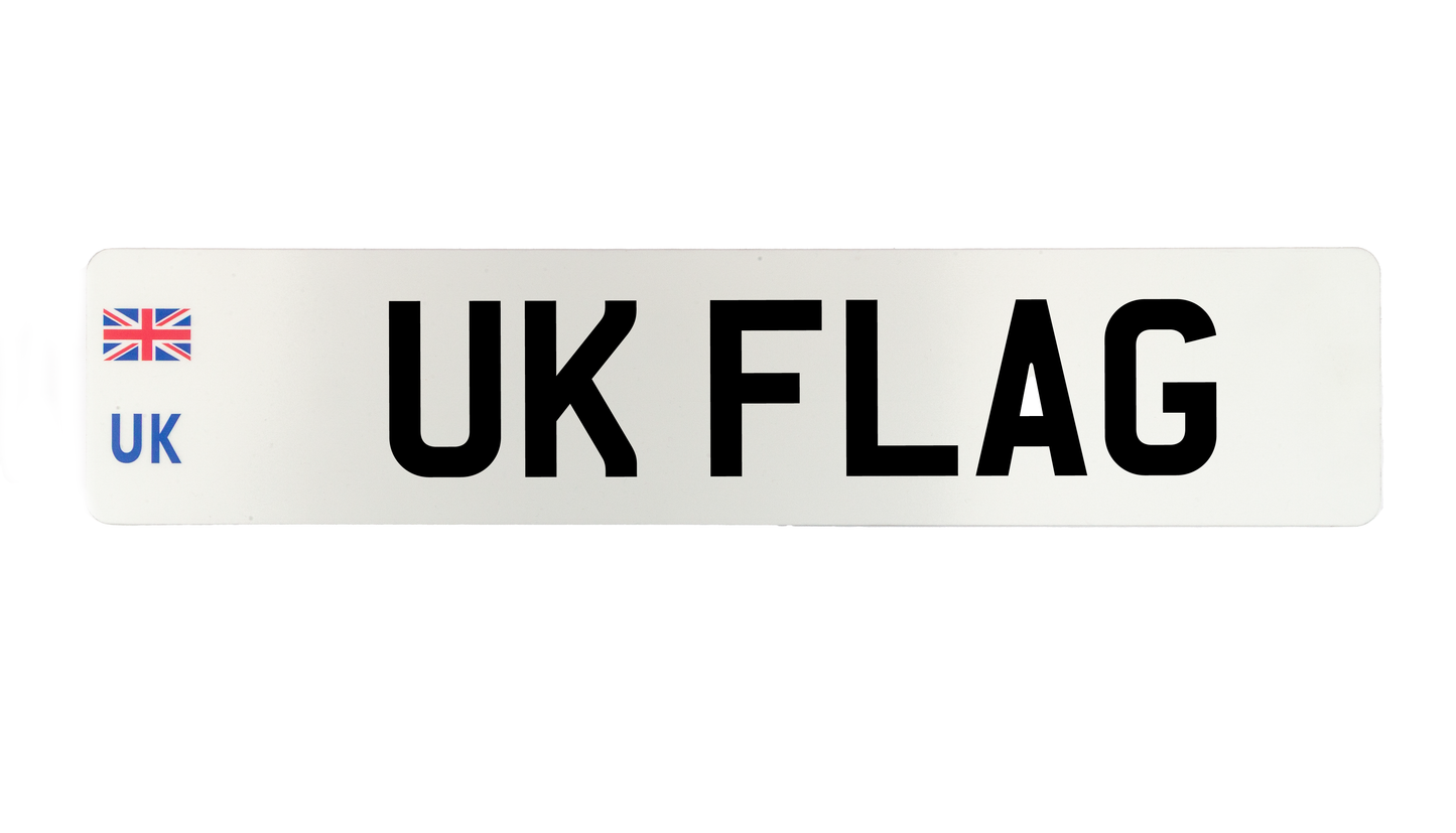 UK Front Standard Number Plate