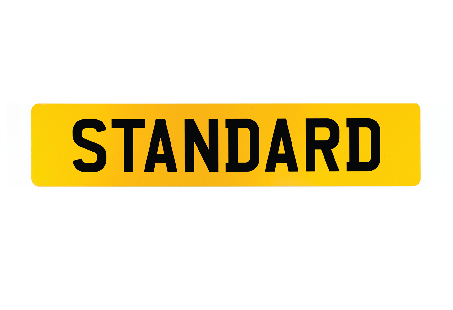 Rear Standard Number Plate