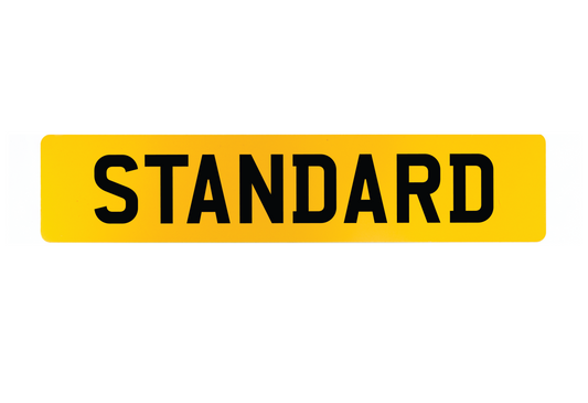 Rear Standard Number Plate